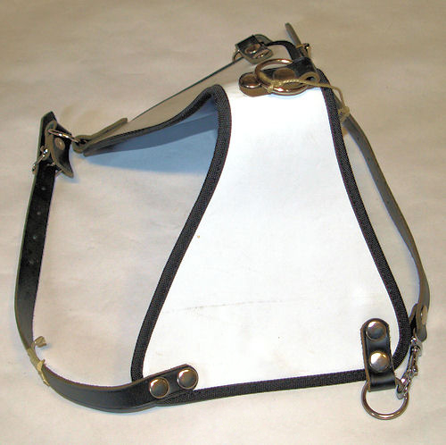 Klin-Fährtenhundegeschirr weiß